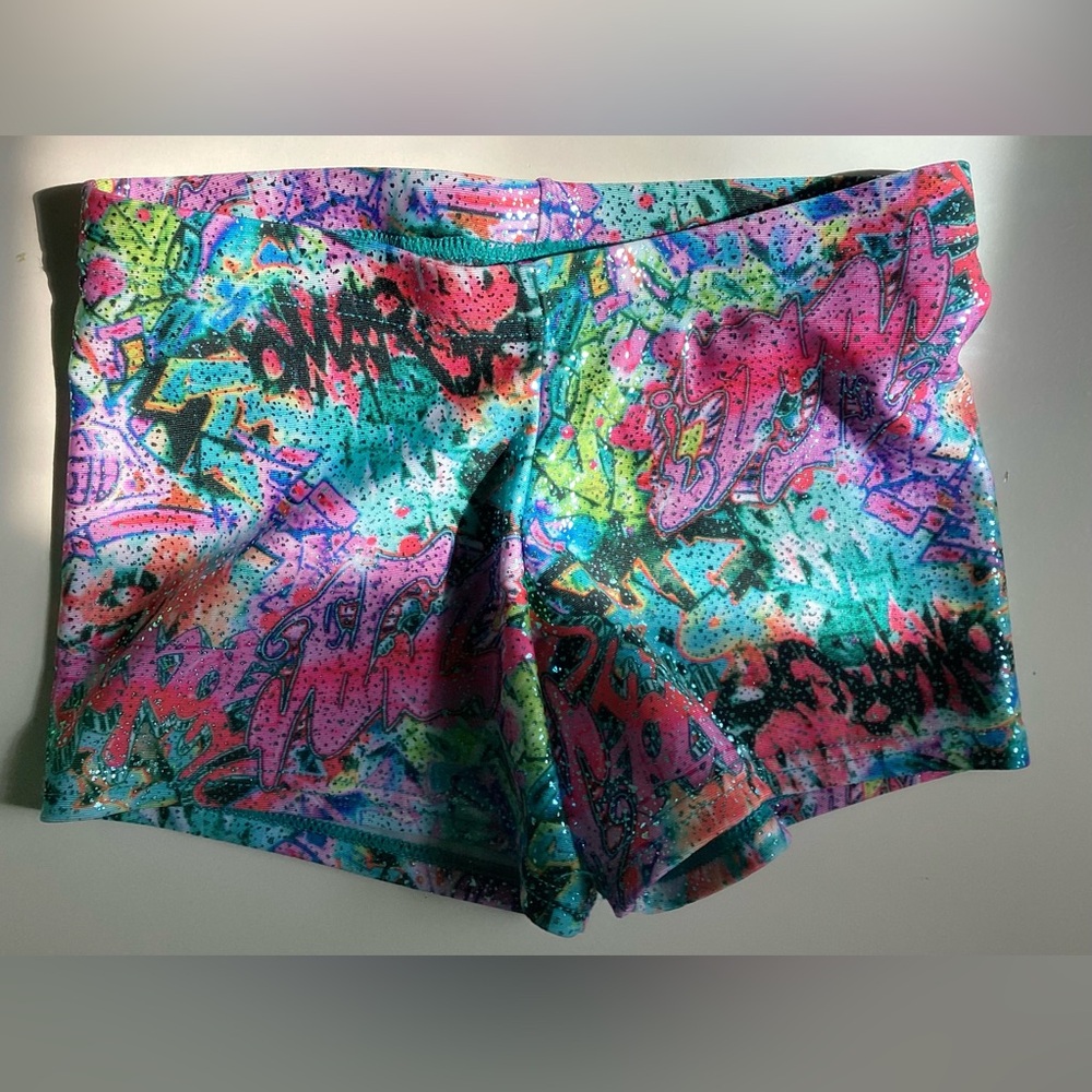 Mondor shiny gym lycra shorts. Size 6X-7